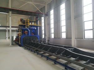 掛車拋丸機，半掛車底盤、車架的除銹清理應用